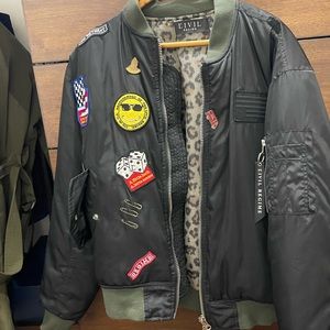 Reversible Civil Regime Bomber Jacket